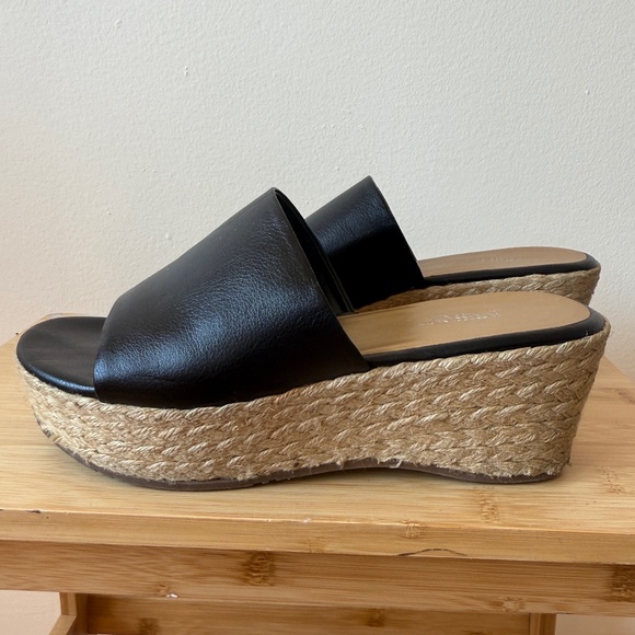 Fabulous Y2K Black Expression platform slide sandals - Picture 1 of 7